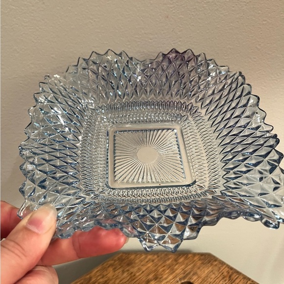 Jewelry holder dish depression glass catch all decorative Glass Bowl far… - Picture 1 of 6